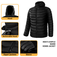Heated Puffer Jacket Electric Heating Coat